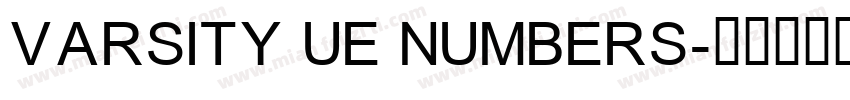 VARSITY UE NUMBERS字体转换